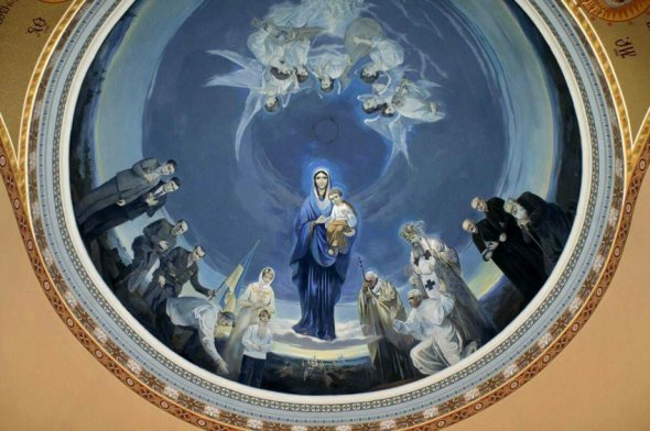 Во Львовской области на стенах церкви изобразили Кузьму Скрябина (фото)